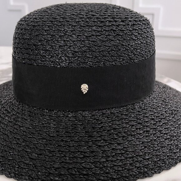 NWT - Helen Kaminski Cascara Raffia Hat - Charcoal main image 7